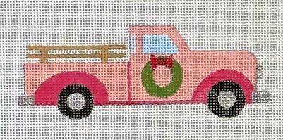 HO3083 PINK TRUCK ORNAMENT