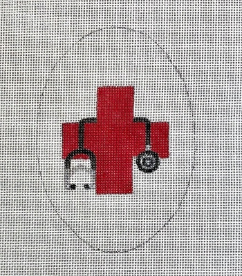 HO3121 RED CROSS OVAL