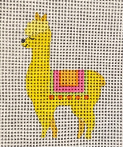 HO3311 YELLOW LLAMA ORNAMENT