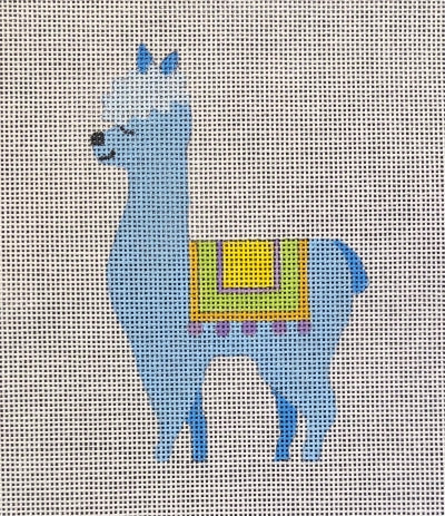 HO3313 BLUE LLAMA ORNAMENT