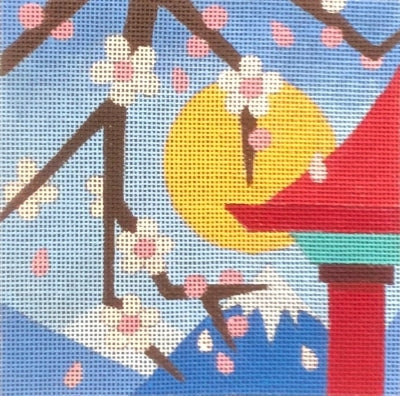 HO3324 CHERRY BLOSSOM LANDSCAPE