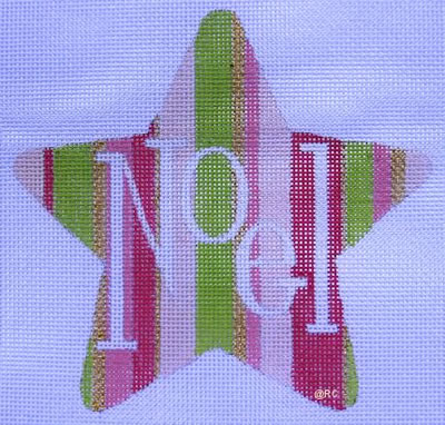 HO790 PINK/GREEN NOEL STAR