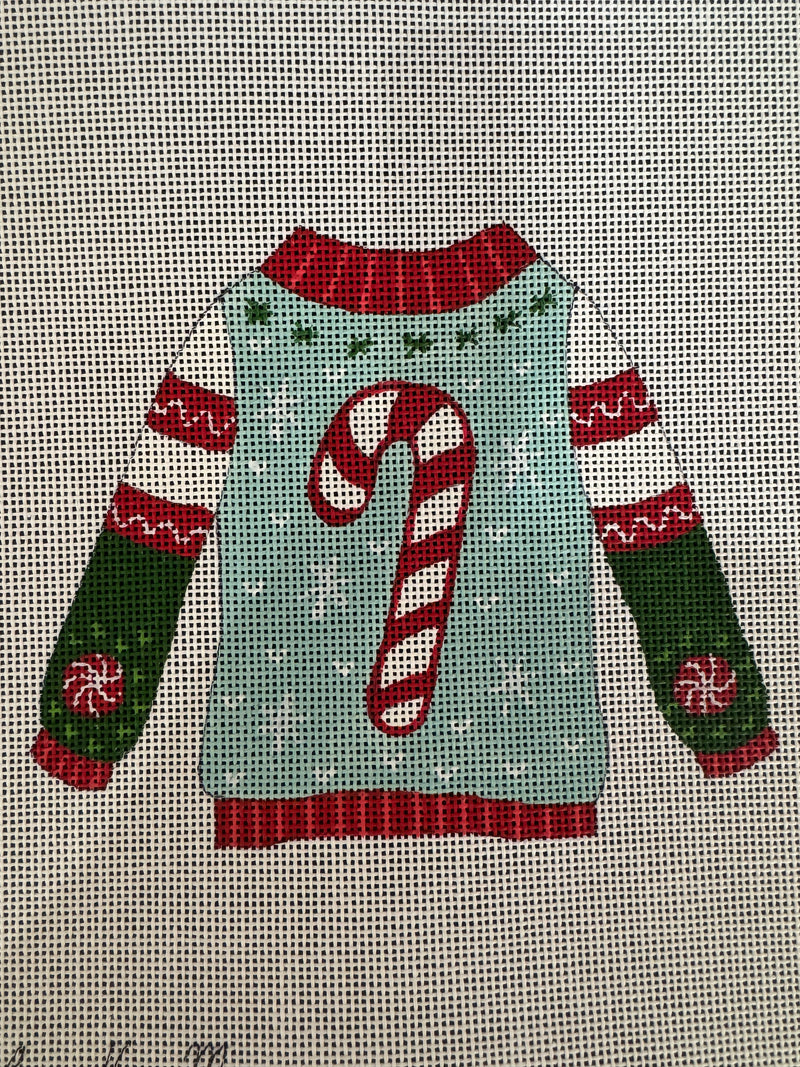 EJ-39I  Candy Cane Sweater