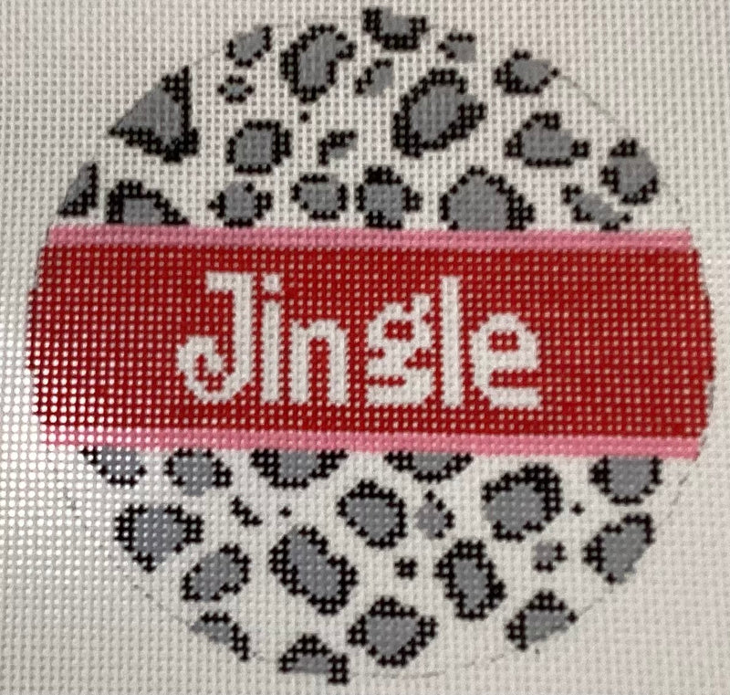 21-126 Jingle Animal Print 4” Round