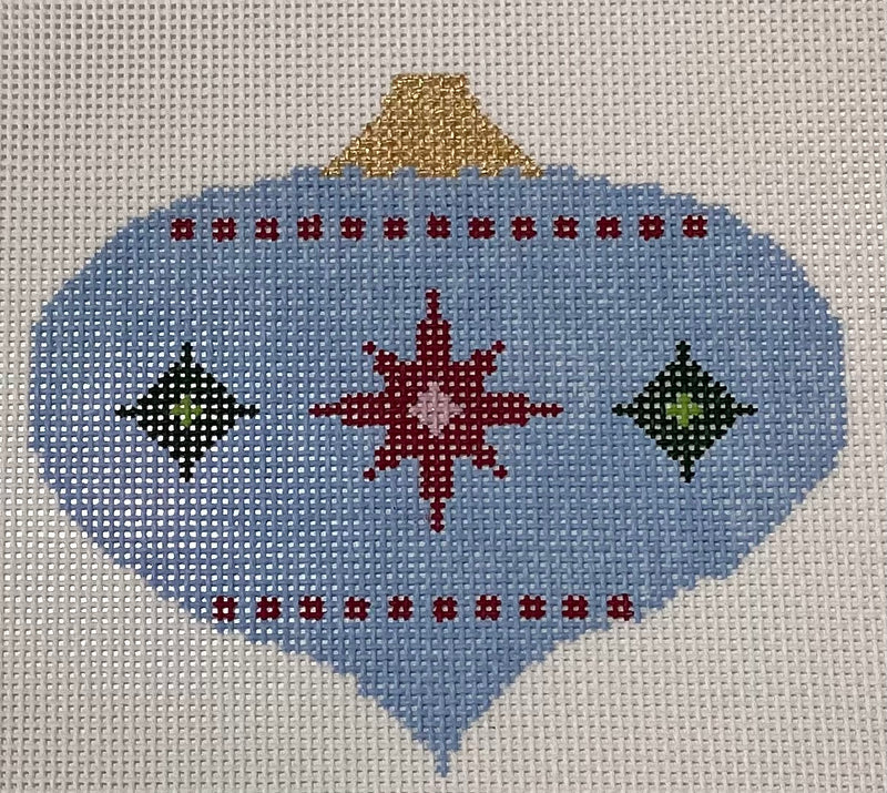 21-132 Retro Blue Ornament