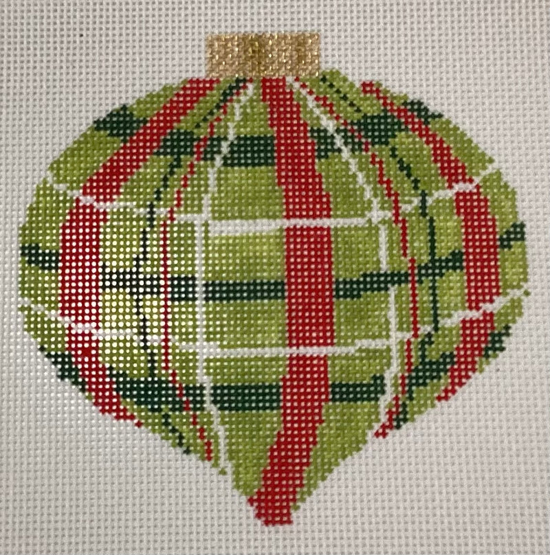 21-135 Retro Red/Green Plaid Ornament