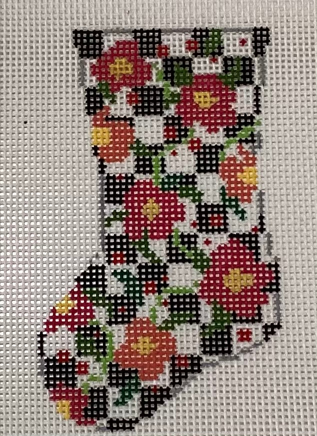 23-307 Mini Floral stocking