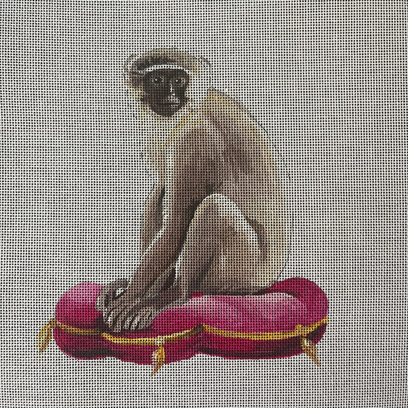 AN477  monkey on cushion