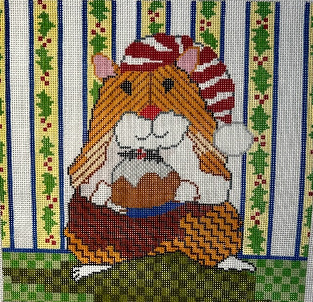 PEB-041 Christmas Pudding Hamster (stitch guide)