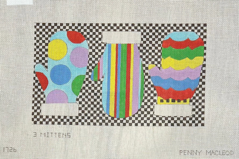 Penny Macleod:PM1726 3 Mittens 6"x9 1/2" 18m