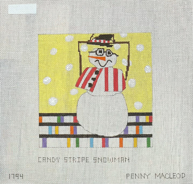 Penny Macleod:PM1794 Candy Stripe Snowman 6x6