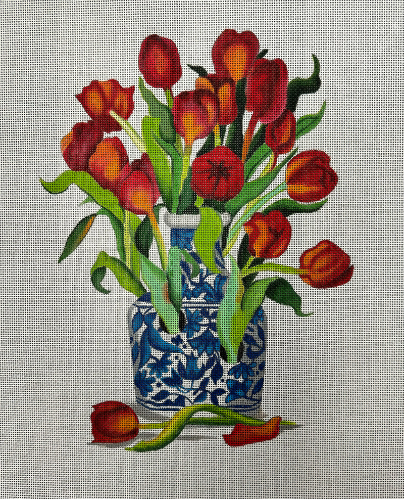 SB 936 Blue Vase with Tulips