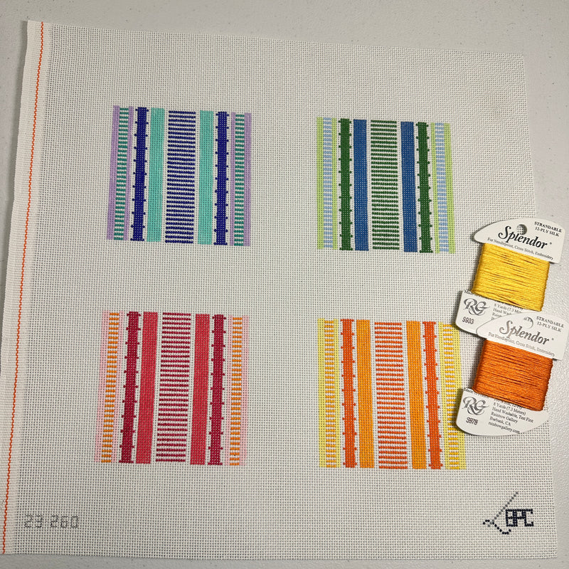 23-260 Stripe Coaster Set of 4