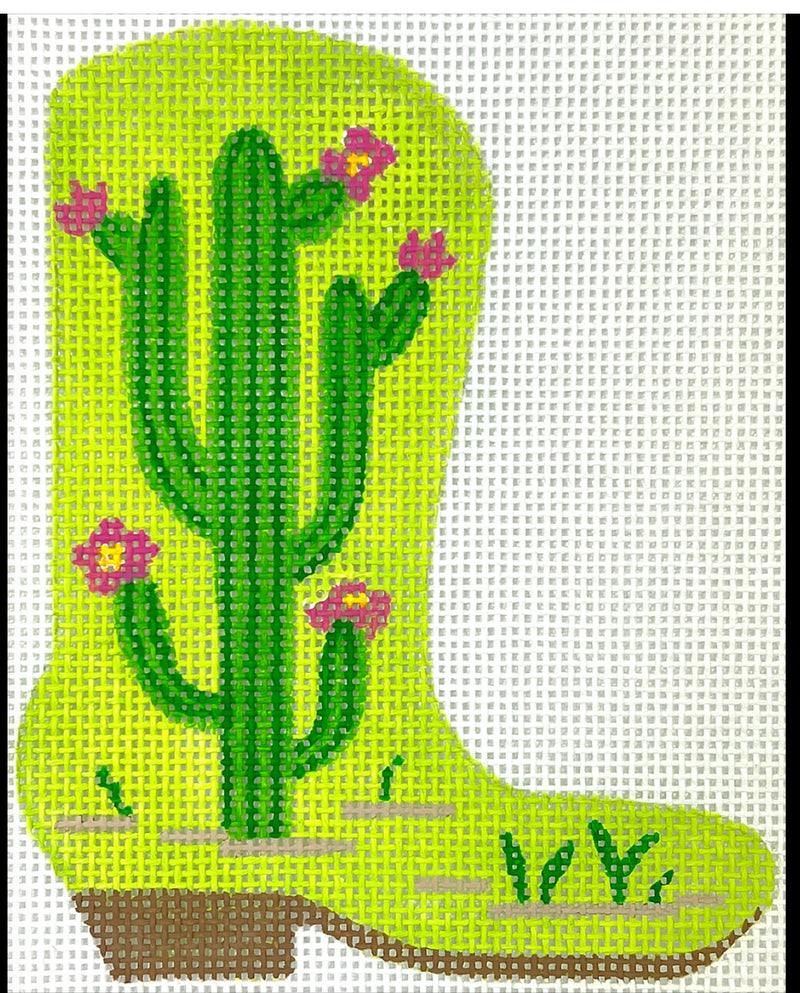 OM-39 Mini Cowgirl Boot - Flowering Cactus