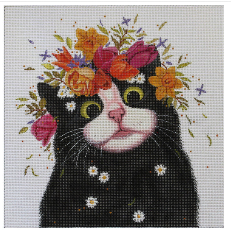 PLD-VM-1717 Spring Cat with Flowers