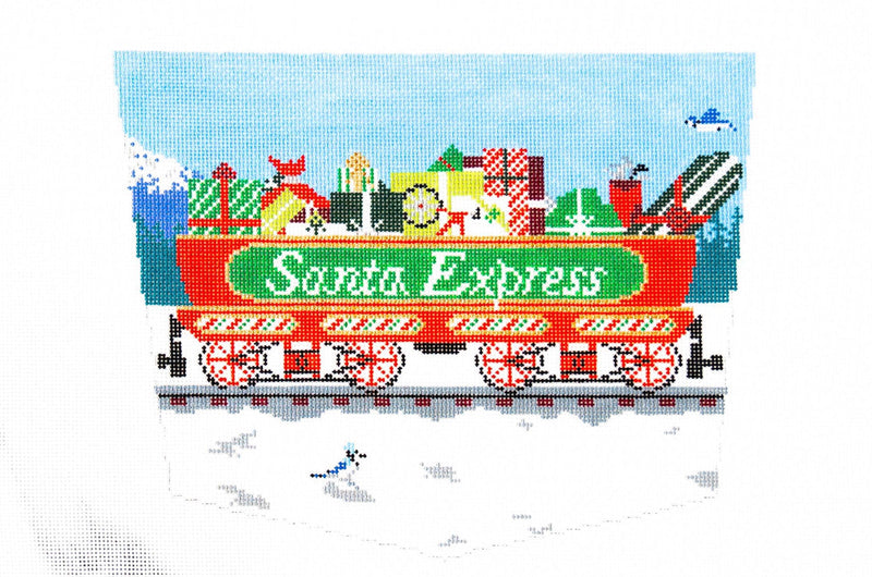 AOK 08 - Santa Express Train Car Stocking Topper