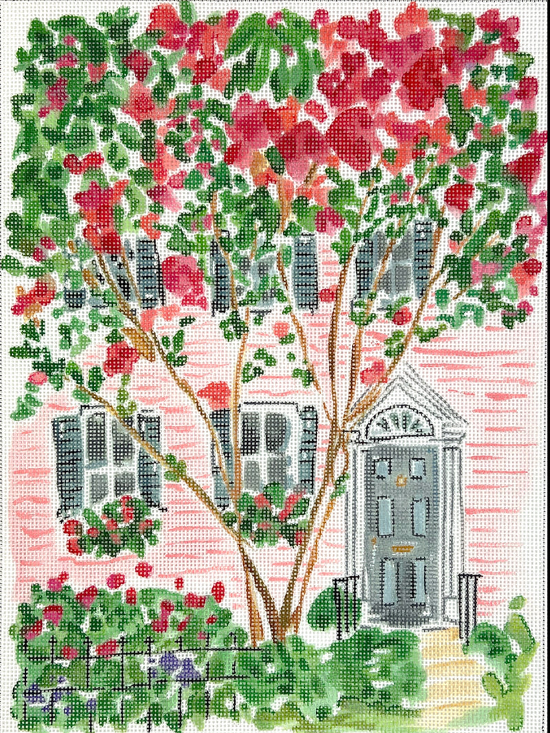 LB-PL-29 Charleston Pink House & Cherry Tree