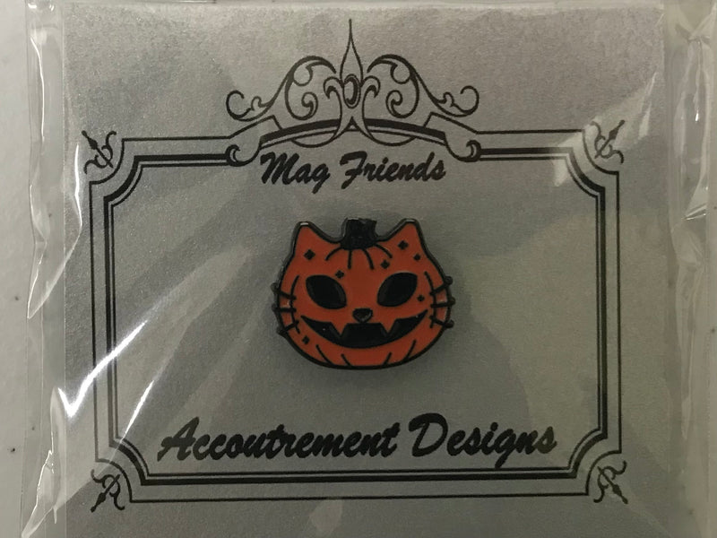 Accoutrement Designs Needleminder Orange Cat Pumpkin