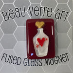 Beau Verre Fused Glass Needleminders -Love Potions