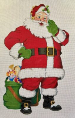 HO2582  Giant Santa with Bag of Toys