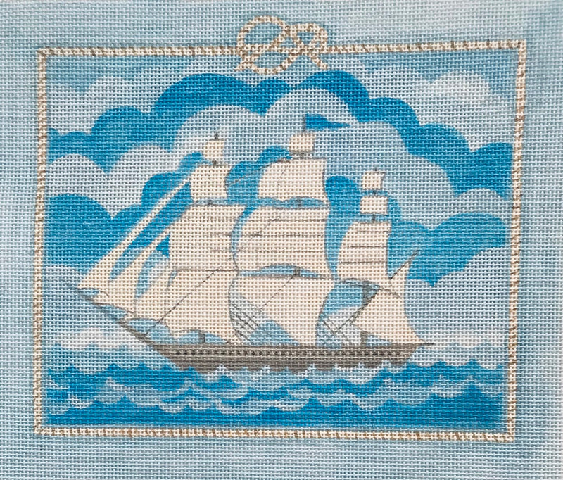 TSG9 Nantucket Whaler with Rope Border