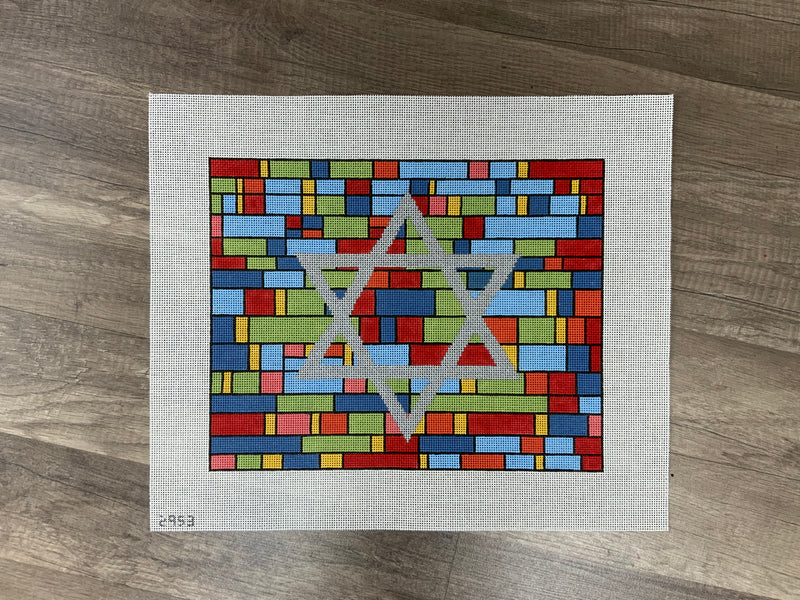 Stained Glass Star of David