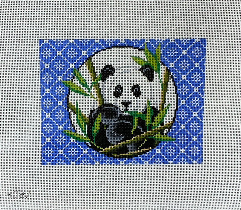 Panda on Blue MahJongg AP4027