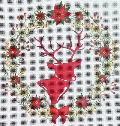 Profile Deer in Wreath EJ-17D