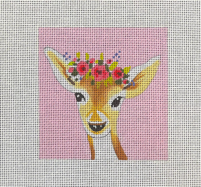 IN238 Deer w/Floral Crown