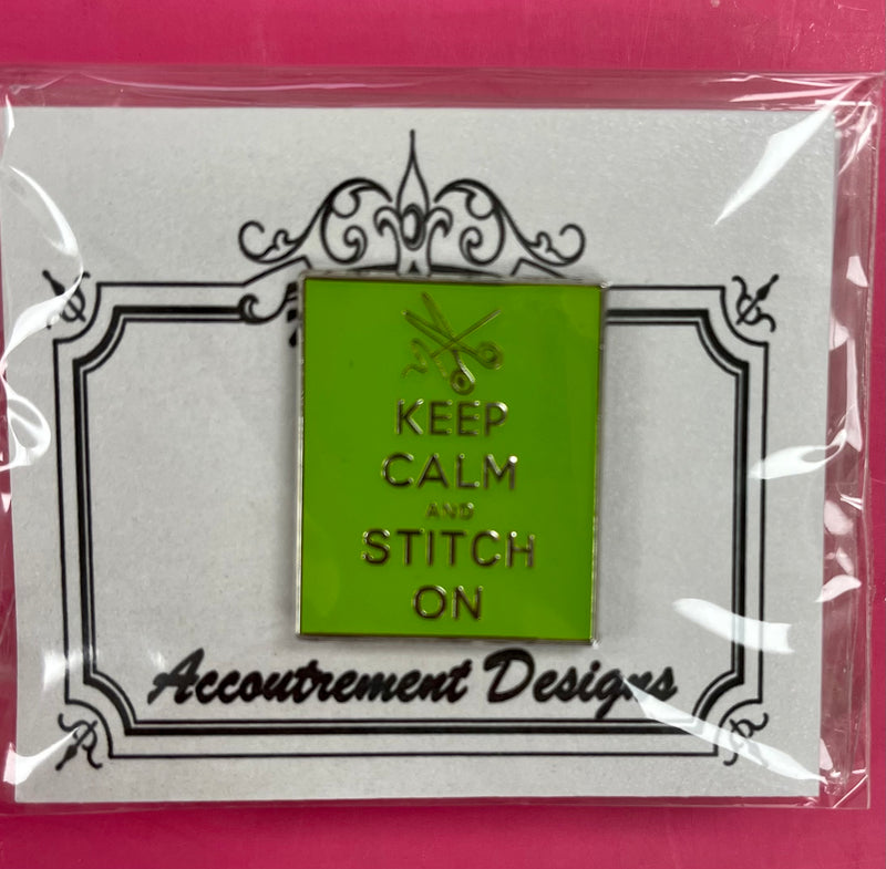 Accoutrement Designs Keep Calm Stitch On (green)