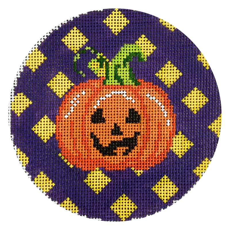 K337  Halloween Pumpkin - round