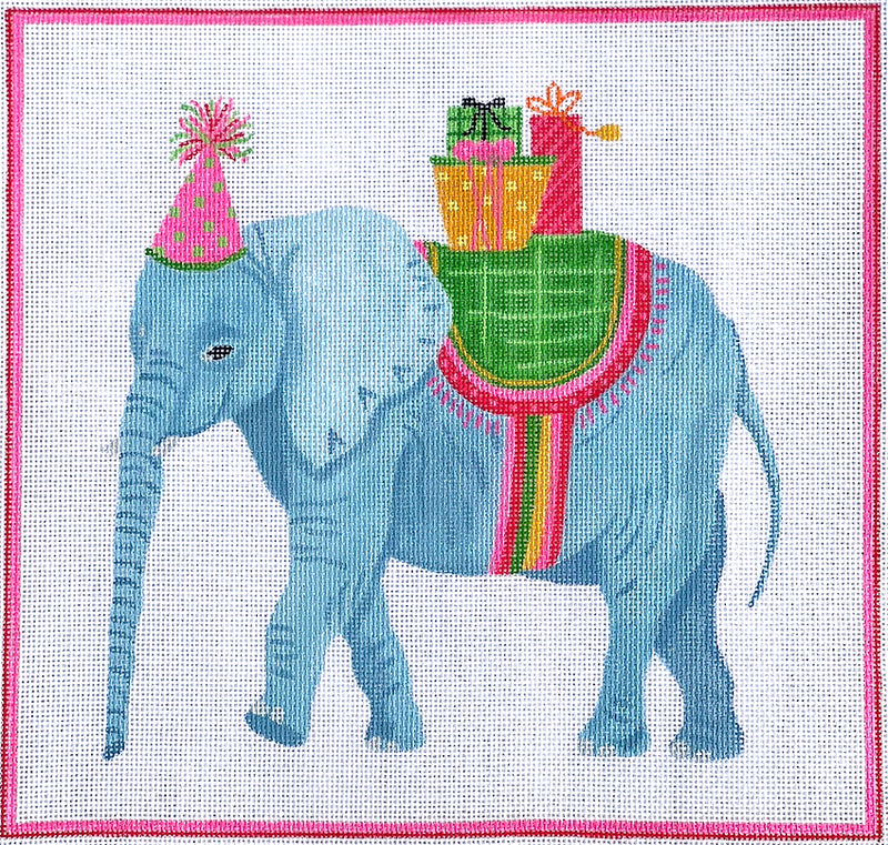 LB-PL-05 Party Animal Elephant w/Gifts & Pink Party Hat