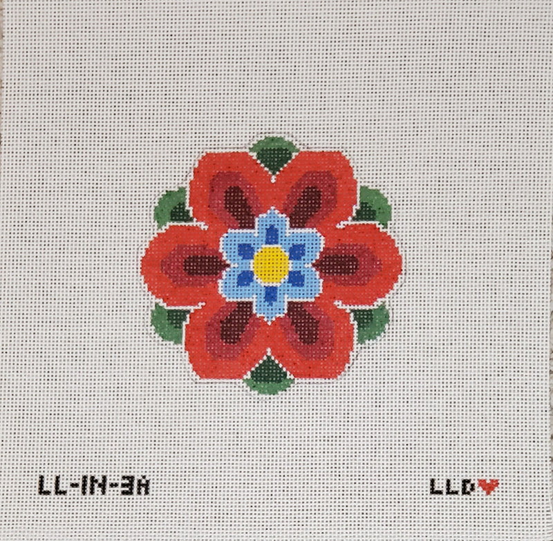 LL-IN-3A Geometric Flower Insert Red/Blue