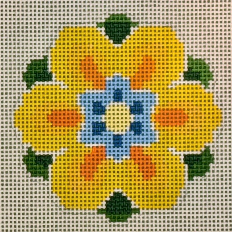 LL-IN-4C Geometric Flower Insert Yellow 13