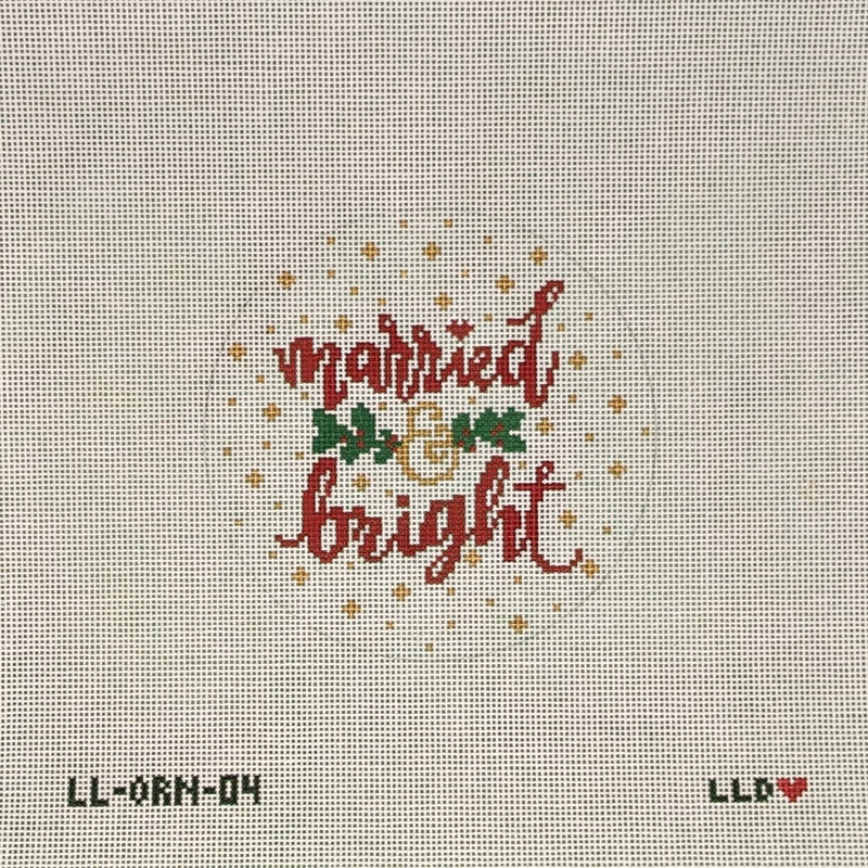 LL-ORN-04 Married & Bright Ornament