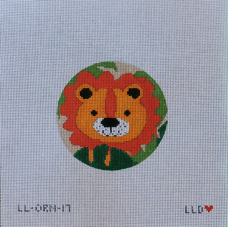 LL-ORN-17 Lion Ornament Round