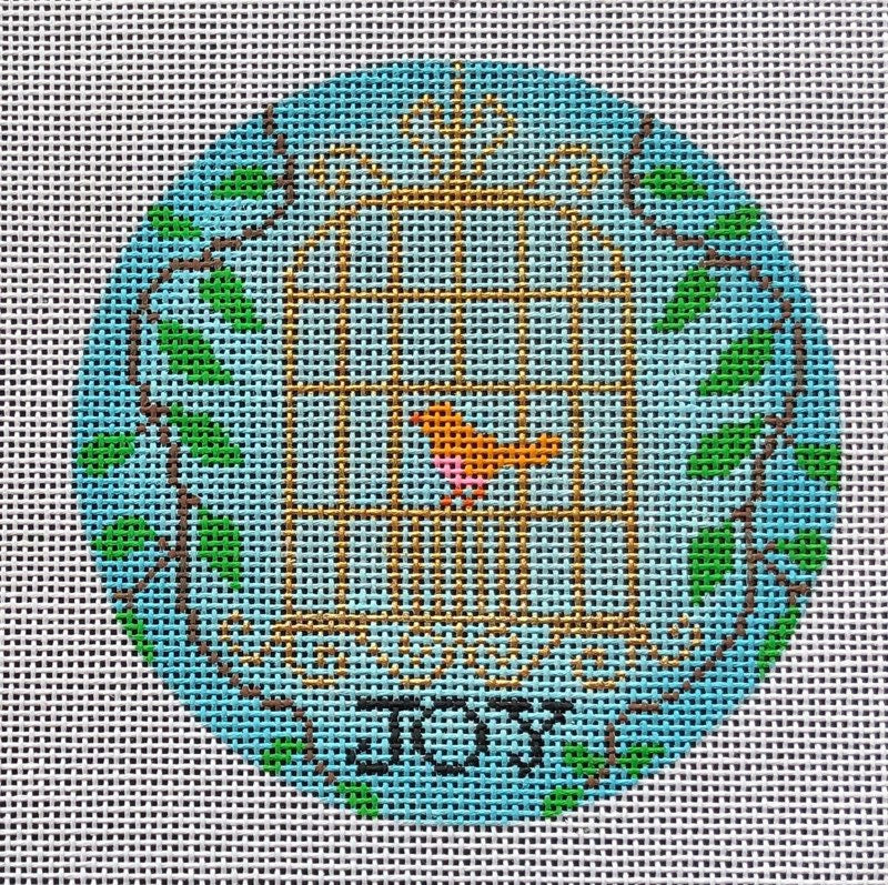 N128A “Joy" Birdcage Ornament