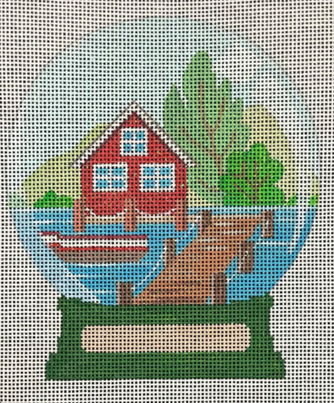 AL-064-Lake House Snowglobe