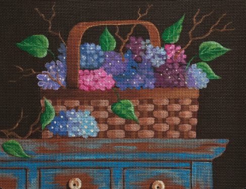 KL-002-Hydrangea Basket