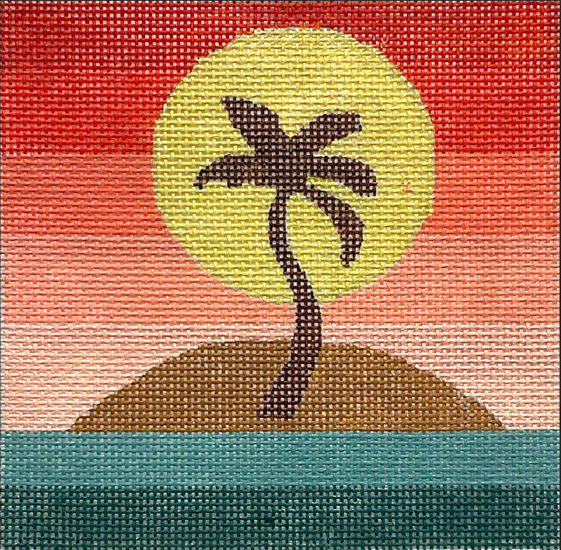 MB101  PALM TREE SUNSET