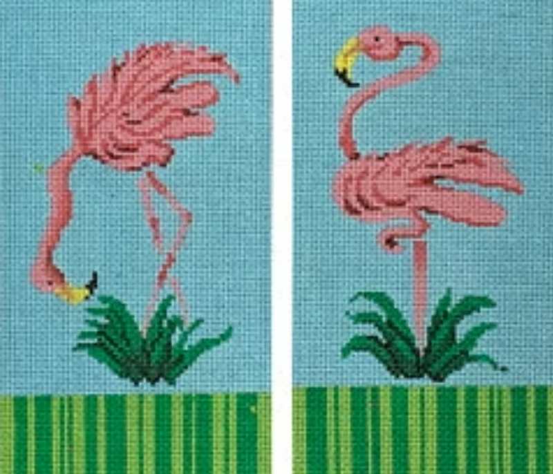 11475-EGC-eye glass case, flamingoes