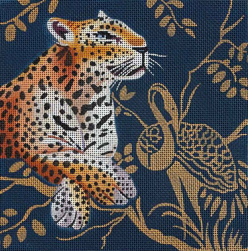 AN468 leopard with golden bird