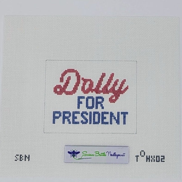 T0HX02  Dolly for President (red/white/blue)