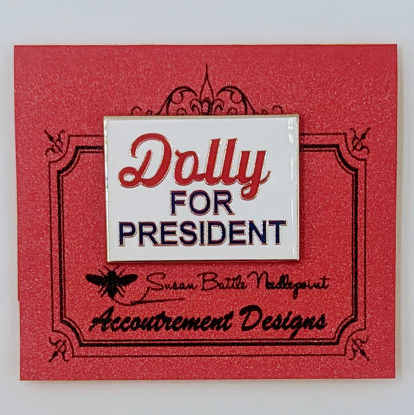 SBN-NM01  Dolly for President Needle Minder Magnet