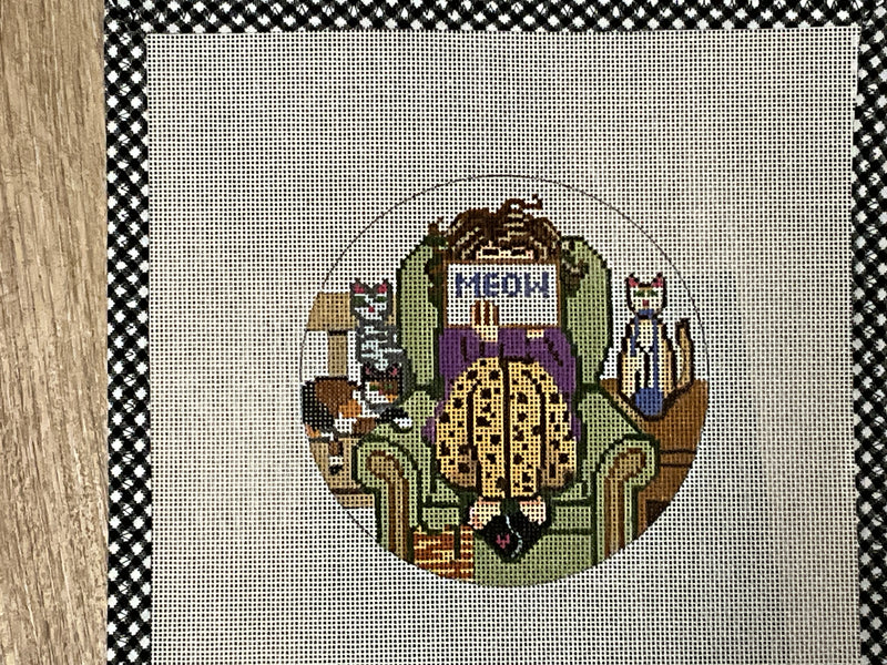 GE-GS201 Stitching Girl Round with Cats