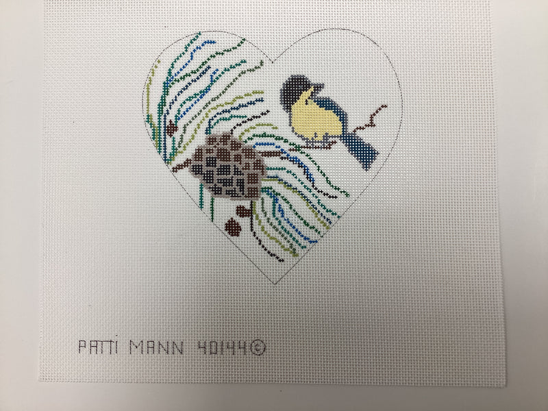 heart, bird and pinecone 40144