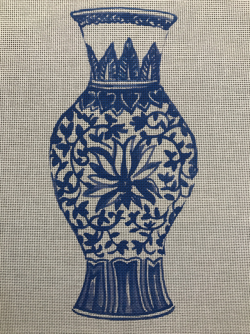 ECT418A-1 Blue Vase w/lg flower