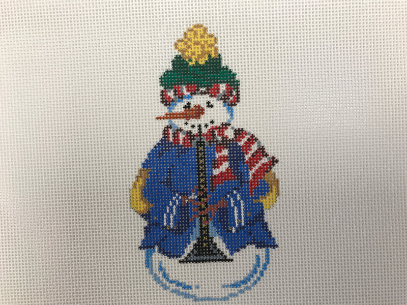 7523-CHR-ornament, snowman clarinet