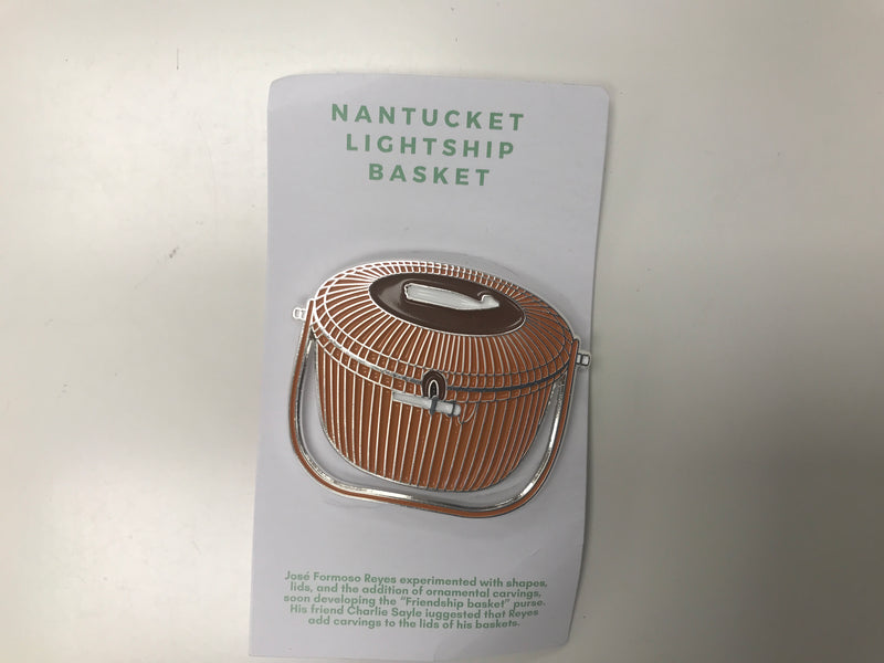 Nantucket Lightship Basket Magnet - Victoria Whitson