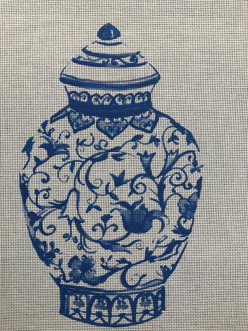 ECT418A Blue Vase w/ flowers